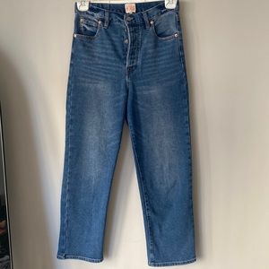 Gianni Bini medium wash high-waisted mom jeans